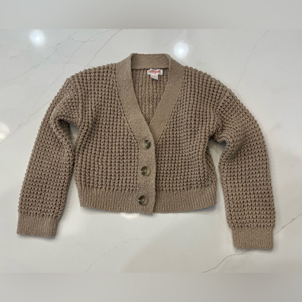 Cat & Jack Girls Size XS (4/5) Woven Cardigan